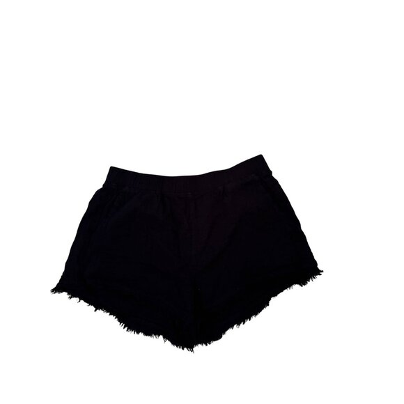 Prana women's black frayed bottom shorts size large - Picture 1 of 3